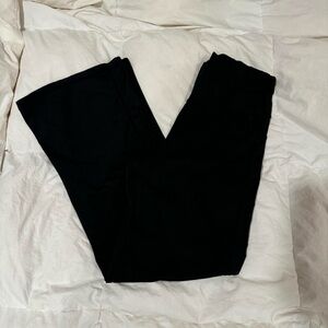 Black flared high waisted pants